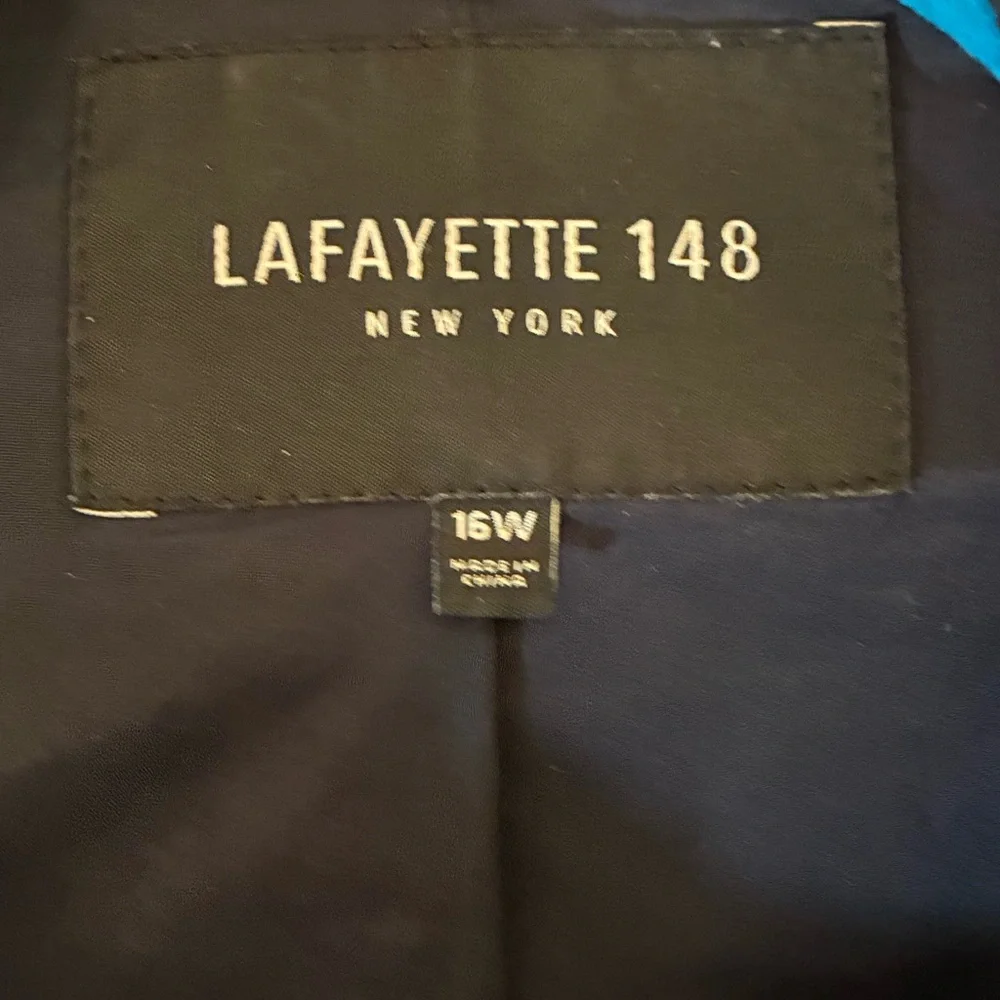 Lafayette 148 New York Leather Moto Jacket 16W